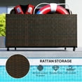 thumbnail image 5 of Outsunny Wicker Pool Float Storage Organizer, Pool Float Holder, 5 of 9