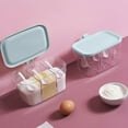 Plastic Condiment Pot Seasoning Box, Storage Container Condiment Jars