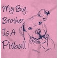 thumbnail image 2 of My Big Brother is a Pitbull Dog Lover Romper Boys or Girls Infant Baby Brisco Brands 12M, 2 of 6