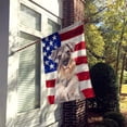 thumbnail image 2 of Carolines Treasures KJ1158CHF USA American Flag with Schnauzer House Flag House Size multicolor, 2 of 2