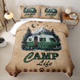 thumbnail image 2 of Erosebridal Happy Camping Twin Quilt Set for Boys Girls, Cartoon RV Car Twin Coverlet Set, 2-Piece, 2 of 7