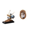 thumbnail image 1 of Figura decorativa de bailarina de ballet, estatua de bailarina, regalo, figurita de escritorio para chimenea o decoración de restaurante con marco de, 1 of 8