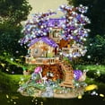 HOGOKIDS Purple Tree House Building Block Set, 3991 Pcs Forests