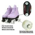 thumbnail image 6 of FACNOATIHN Roller Skate, Classic Fashion Skates for Adults Kids with Light up Wheels, Purple(Women's 10), 6 of 11