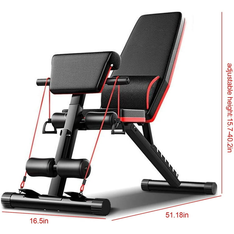 Miumaeov Adjustable Weight Bench for Full Body Workout Versatile Utility Weight Bench with Adjustable Backrest Foldable Flat Bench Press for Home Gym Walmart