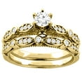 thumbnail image 1 of 14K Yellow Gold 0.78 cttw. Round Diamond 2-piece Bridal Ring Set, size 9.5, 1 of 2