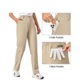 thumbnail image 6 of Little Donkey Andy Women's Golf Pants Stretch Quick Dry Business Casual Slacks with Pockets, Light Khaki XL, 6 of 6