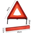 thumbnail image 3 of Reflective Warning Triangle Emergency Warning Triangle Roadside Safety Triangle Kits (Set of 1) Set of 1, 3 of 5