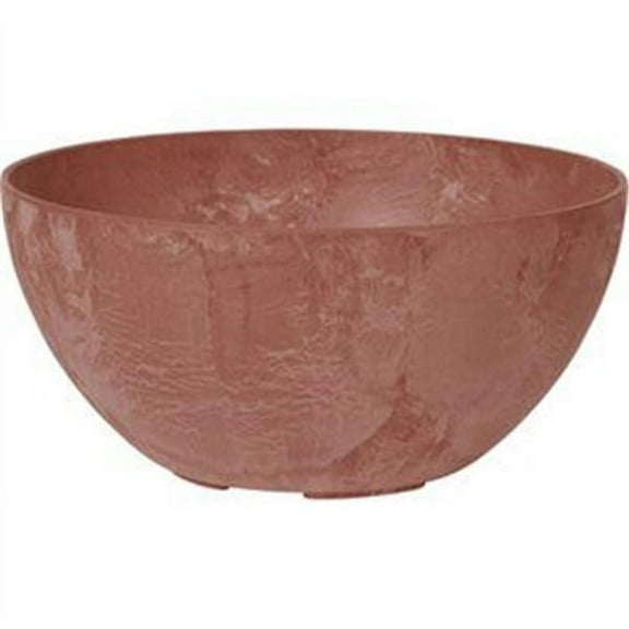 12 in. Napa Bowl Planter, Rust - Pack of 5