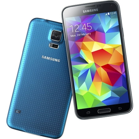 Samsung Galaxy S5 SM-G900A 16 GB Smartphone, 5.1" Super AMOLED 1920 x 1080, 2 GB RAM, Android 4.4.2 KitKat, 4G, Electric Blue
