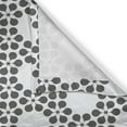 thumbnail image 5 of Ambesonne Grey and White Grommet Curtain, Flower Grid, 50" x 96", Charcoal Grey with White, 5 of 6