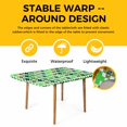 thumbnail image 4 of Saint Patrick's Day Table Cloths for 5 Foot Rectangle Tables, Green Plaid Clovers Geometric Patio Waterproof Elastic Fitted Tablecloths, Washable Rectangular Table Cover for Camping, 4 of 8