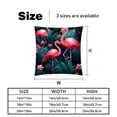 thumbnail image 5 of Flamingo Velvet Throw Pillow Covers Set of 2 - 16x16, 18x18, 20x20 Inches - Unique Patterns - Bed Pillow Inserts Included for Various Occasions, 5 of 6