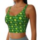 thumbnail image 2 of Balery Happy St. Patrick's Day Sujetadores deportivos con espalda cruzada para mujer, acolchados, sin costuras, de alto impacto, ideales para yoga, gimnasio, entrenamiento y fitness.-Large, 2 of 8