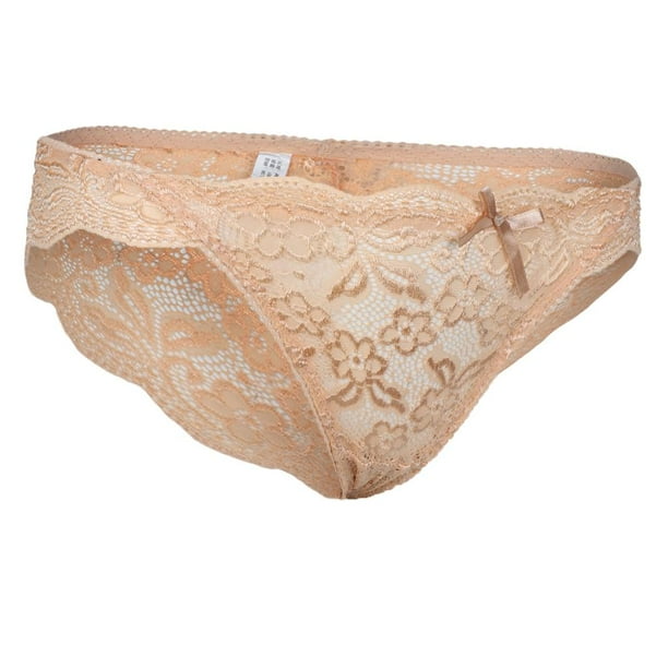 Braguita De Encaje Floral De Cintura Baja Sin Costura Elastica Ropa Interior Transpirable Para Mujer Novia METRO Baoblaze Calzoncillos de encaje para mujer Ropa interior Walmart en linea