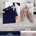 thumbnail image 3 of Hilado Chunky Cozyful #10 Jumbo Chenille 8 madejas azul marino, 3 of 8