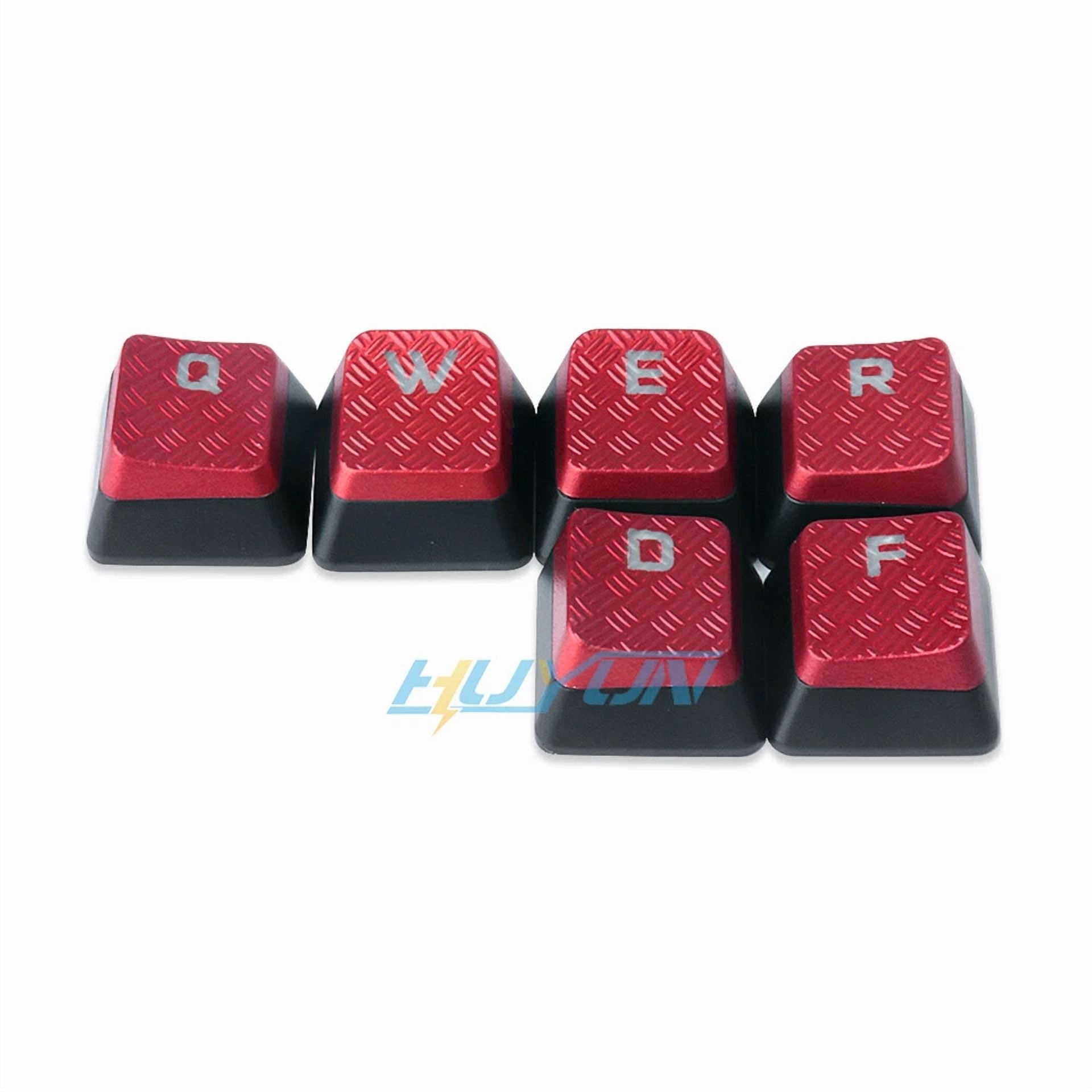 CIRCLE- 10Pcs Cherry Mx Red Texture Keycaps For Corsair Logitech &Razer Keyboards Us Stk