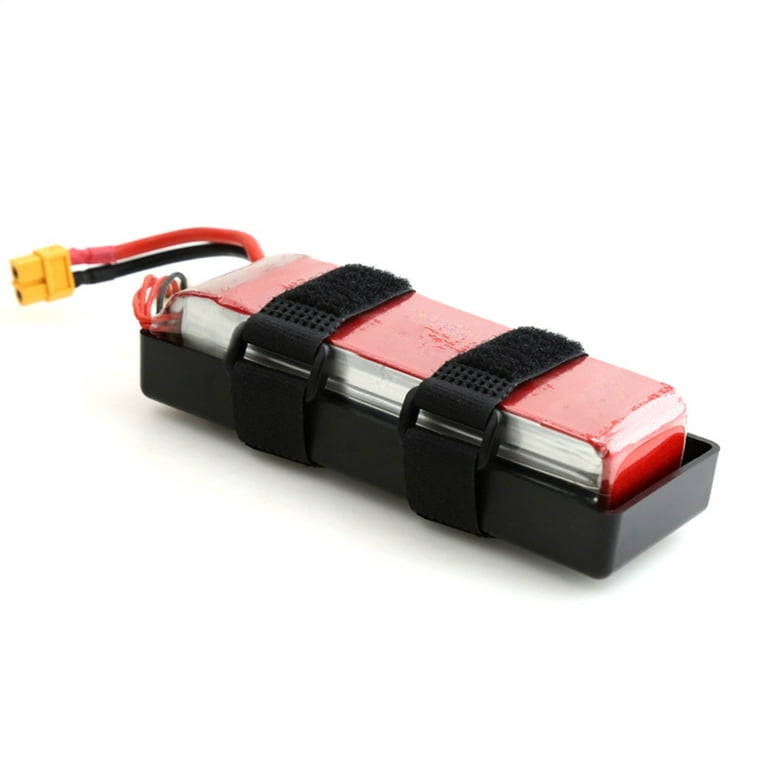 2 Set RC Plastic Battery Tray Case Battery Box Bracket for 1/8 1/10 Axial  SCX10 TRX4 D90 RC Crawler Car Parts