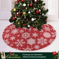 thumbnail image 6 of FMSHPON Snowflake Santa Xmas Tree Xmas Christmas Tree Skirt Stand Mat for Holiday Party Decoration Indoor Outdoor 36 inches, 6 of 6