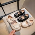 thumbnail image 5 of Zapatos de una sola capa para niñas Primavera y otoño Zapatos pequeños de cuero planos de princesa con punta redonda para niños, 5 of 5