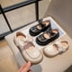 thumbnail image 2 of Zapatos de una sola capa para niñas Primavera y otoño Zapatos pequeños de cuero planos de princesa con punta redonda para niños, 2 of 5