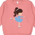 thumbnail image 3 of Inktastic Figure Skating, Ice Skating Girl, Brown Hair Toddler Sweatshirt, 3 of 4
