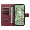 thumbnail image 4 of Phone Case for Google Pixel 8A 5G Magnetic PU Leather Card Slots Durable Wallet Cover, 4 of 5
