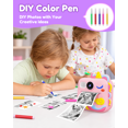 thumbnail image 3 of Bravokids Kids Camera Instant Print,1080P Kids Instant Cameras, Christmas Birthday Gifts for Girls Boys Age 3-12, Toddler Digital Cameras for 3 4 5 6 7 8 9 10 Year Old Girl, 3 of 9