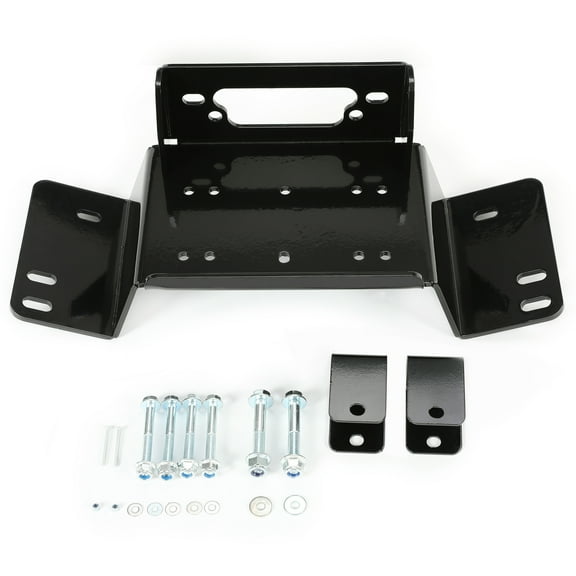 For 2014-2024 Honda Pioneer 700 700-4 UTV Steel Winch Mount Plate Powder Coated