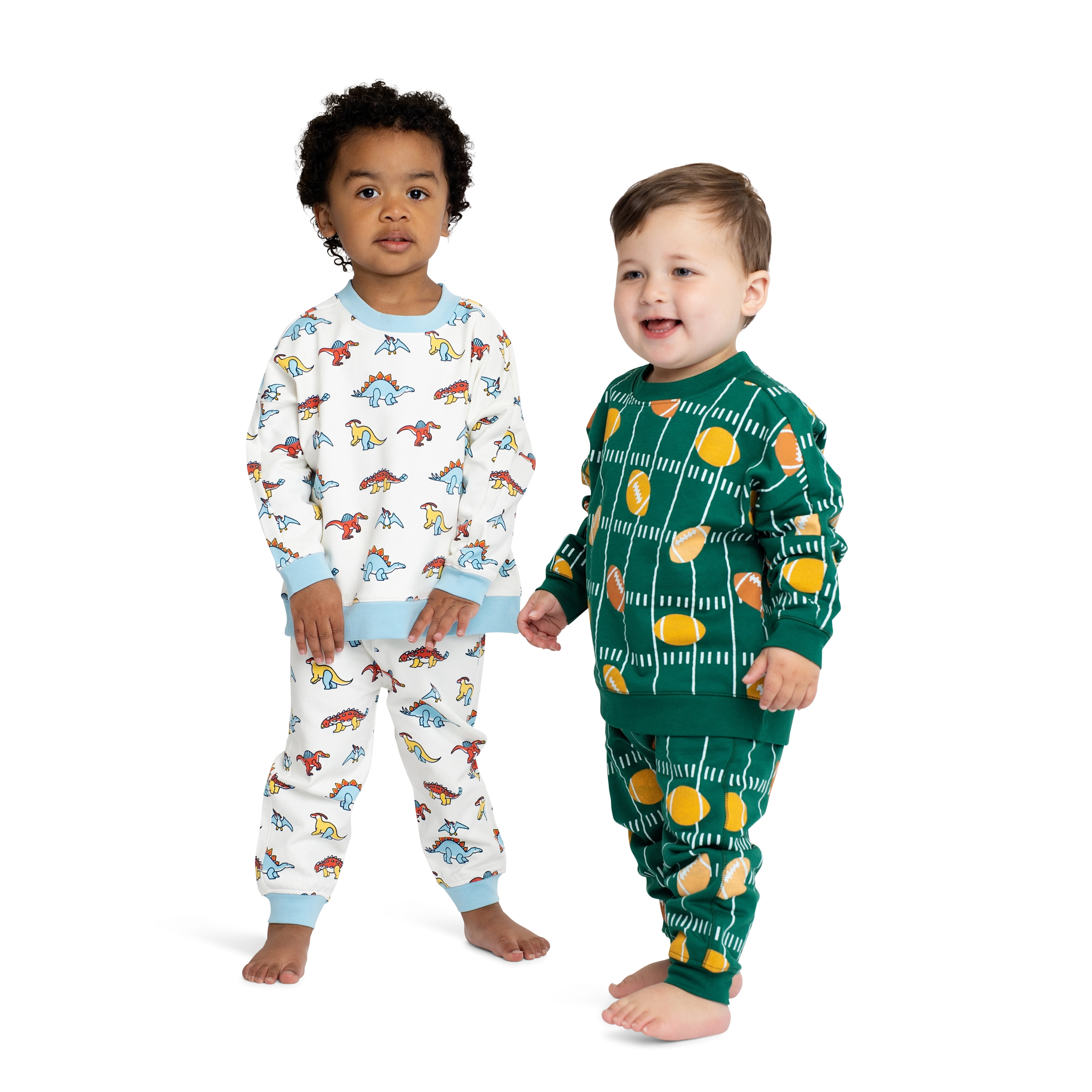 M+A by Monica + Andy Gender Neutral Baby and Toddler Organic Cotton Sporty Sweatsuit Set, 2-Piece, Sizes 0M-5T
