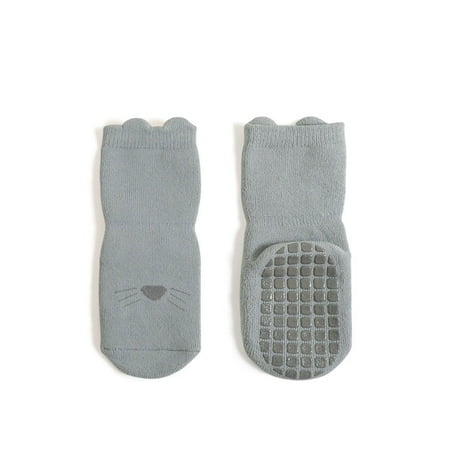 

nsendm Preemie Socks Boy Socks Wool Warm Indoor Baby Girls And Floor Thickened Socks Non-Slip Walking Lumber Socks Blue 1-3 Years