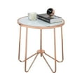thumbnail image 5 of Alivia 2 Piece Coffee Table and End Table Set in Frosted Glass and Rose Gold, 5 of 5