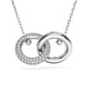 thumbnail image 1 of Collar con colgante Swarovski Dextera con forma de lazo entrelazado, transparente, 1 of 6