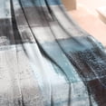 thumbnail image 3 of Decorative Flannel Throw Blanket with Graffiti Art Gray Cyan & Teal Bed Throw Blanket Funny Plush Couch Blanket for Sofa Bedroom Bed All-Season Use 50x60in, 3 of 5