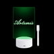 thumbnail image 1 of Pizarra acrílica de borrado en seco con base de resina ABS Pizarra blanca para notas claras Pizarra de mensajes con luz LED colorida Pizarra de notas a batería/USB Tableta de escritura de escritorio c, 1 of 9