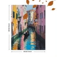thumbnail image 3 of Qisvanset 12x16 Inch Parisian Buildings Abstract Canvas Print Wall Art, 3 of 5