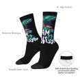 thumbnail image 4 of Fuzoiu Hungry Tyrannosaurus Print Athletic Crew Socks for Men & Women,Casual Crew Socks,Above Ankle Crew Socks for Business, Casual, 4 of 6