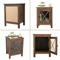 thumbnail image 5 of Private Jungle Set of 2 Vintage Wood End Table Nightstand Accent Display Cabinet Bedroom Office, 5 of 11