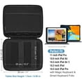 thumbnail image 2 of FINPAC 11-inch Tablet Carrying Sleeve with Accessory Pocket for 10.9-inch iPad Air 5th/4th Gen, 11-inch iPad Pro 3rd/2nd/1st Gen 2021, 10.2" iPad 9/8/7, Black, 2 of 9