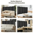 thumbnail image 7 of YRLLENSDAN 8 Panel Room Divider 5.57Ft Room Partitions and Dividers Freestanding Folding Screen Partition Room Dividers Privacy Screen Indoor Wall Divider for Bedroom Living Room Office, Black, 7 of 7