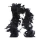 thumbnail image 3 of Accesorio de disfraz de plumas, decoración, bufanda de plumas para fiestas de baile Negro, 3 of 9