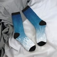 thumbnail image 5 of Vsdgher Christmas Snowflakes Crew Socks for Men & Women, Breathable Casual Athletic Ankle Socks, 5 of 6