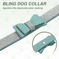 thumbnail image 4 of Mumup Cute Dog Collar with Bling Rhinestone, Bling Dog Collar Adjustable Leather Diamond Sparkling Jewel Accessories  Intended for Teacup/Cat/Small Medium Large Pet, 4 of 7