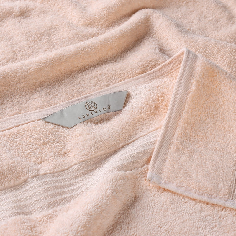 Superior Egyptian Cotton Absorbent Peach Hand Towel Set of 8