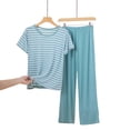 thumbnail image 3 of WCJM 2026 New Women Pajama Sets Under $ 10 Short Sleeve Dress Sleepwear Woman Blending Pajamasï¼Mï¼, 3 of 4