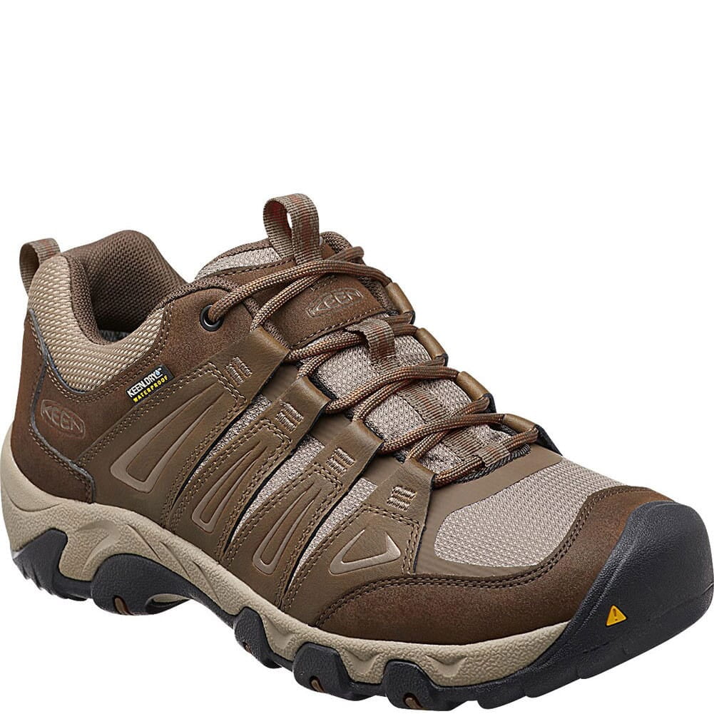 1015311 KEEN Men's Oakridge WP Hiking Shoes Cascade/Brindle