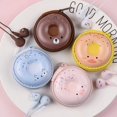 thumbnail image 4 of Donut Earbuds for Kids, Cute Earbud & in-Ear Headphones Wired Gift for School Girls and Boys Toddler with Microphone and Lovely Earphones Storage Case(Yellow E-244), 4 of 6