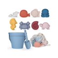 thumbnail image 1 of MarcZero 11Pcs Silicone Beach Toys,Modern Baby Beach Toys,Travel Friendly Beach Set,Silicone Bucket, Shovel, 8 Sand Molds, Beach Bag,Silicone Sand Toy, 1 of 4