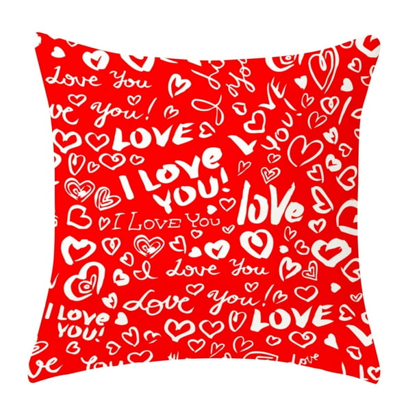 Fiudx Ofertas Flash Del Día Adornos De San Valentín Muñeco Sin Rostro Fundas De Almohada Patrón De Papá Noel Funda De Almohada