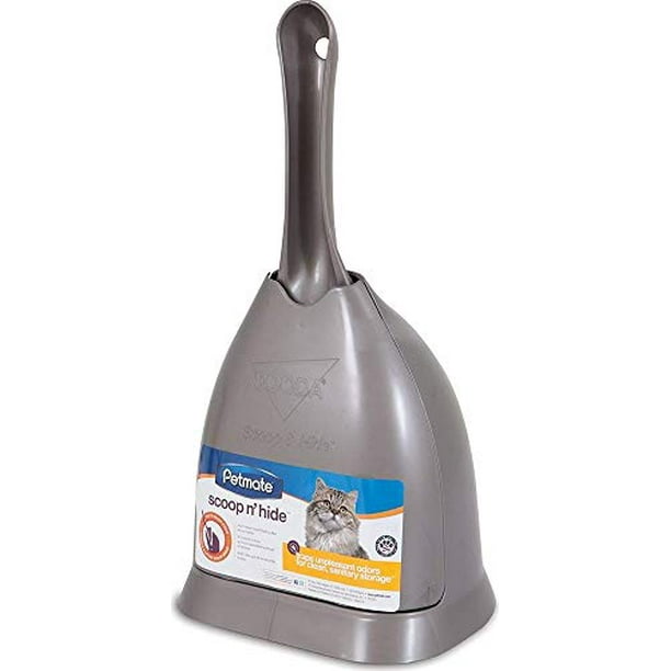 Petmate, Scoop 'N' Hide Cat Litter Scoop, Gray